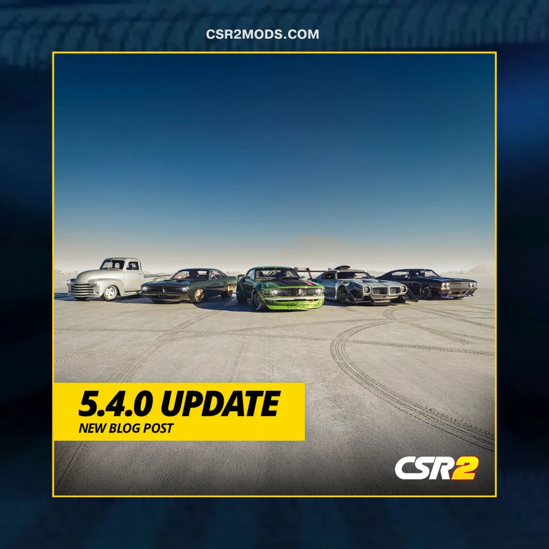 CSR2 5.4.0 Blog Update - New Events, Cars, and Rewards!