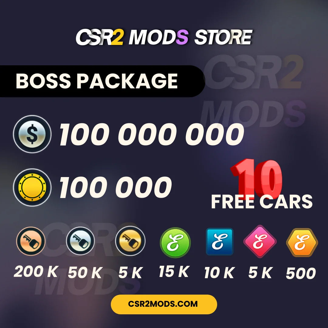 CSR2 Boss MODS Package