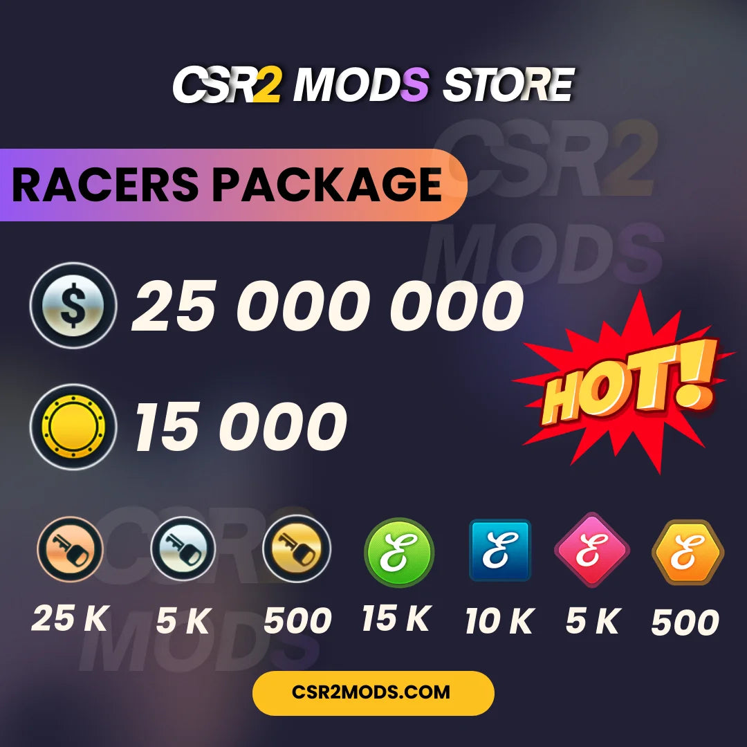 CSR2 RACERS MODS STORE PACK