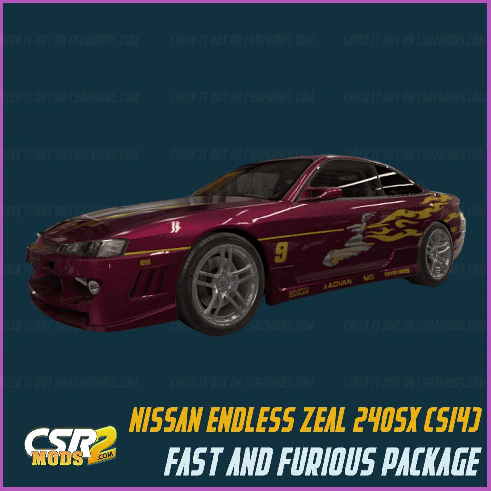 CSR 2 Endless Zeal 240SX (S14) Purple Star’s