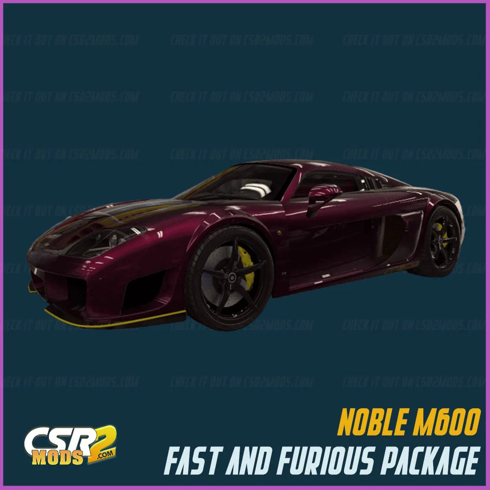 CSR 2 Noble M600 Speedster