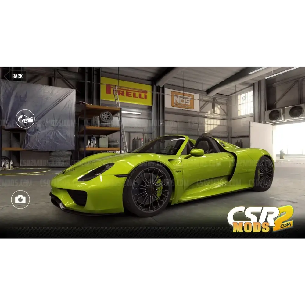 CSR2 918 SPYDER GOLD STAR’S - CSR RACING 2 MODS