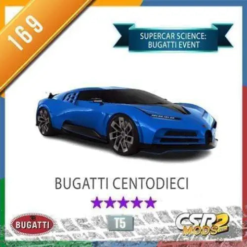 CSR2 BUGATTI CENTODIECI - CSR RACING 2 MODS