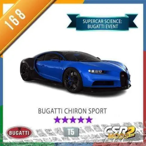 CSR2 BUGATTI CHIRON SPORT - CSR RACING 2 MODS