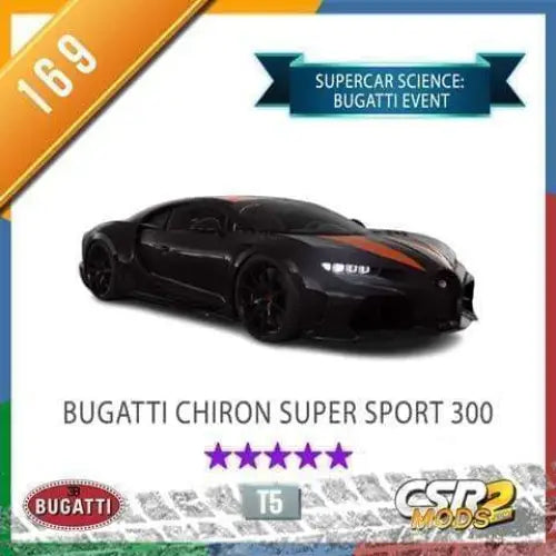 CSR2 BUGATTI CHIRON SUPER SPORT 300 - CSR RACING 2 MODS