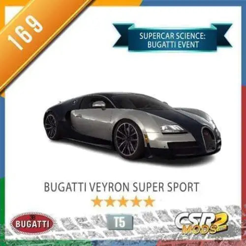 CSR2 BUGATTI VEYRON SUPER SPORT - CSR RACING 2 MODS