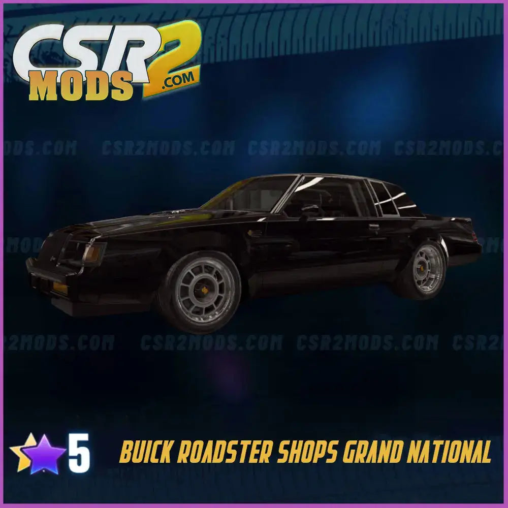 CSR2 BUICK ROADSTER SHOPS GRAND NATIONAL - CSR RACING 2 MODS