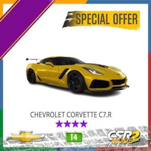 CSR2 CHEVROLET CORVETTE C7.R - CSR RACING 2 MODS