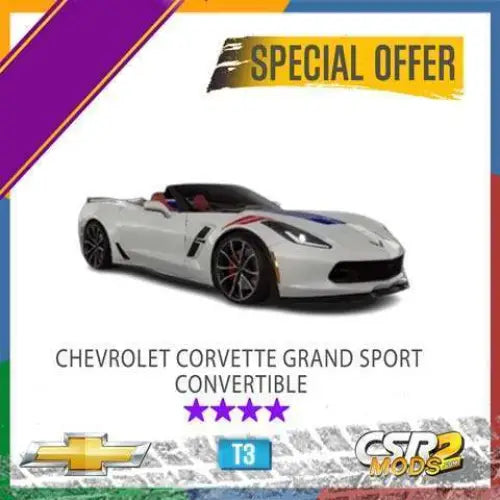 CSR2 CHEVROLET CORVETTE GRAND SPORT CONVERTIBLE - CSR