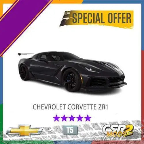 CSR2 CHEVROLET CORVETTE ZR1 - CSR RACING 2 MODS