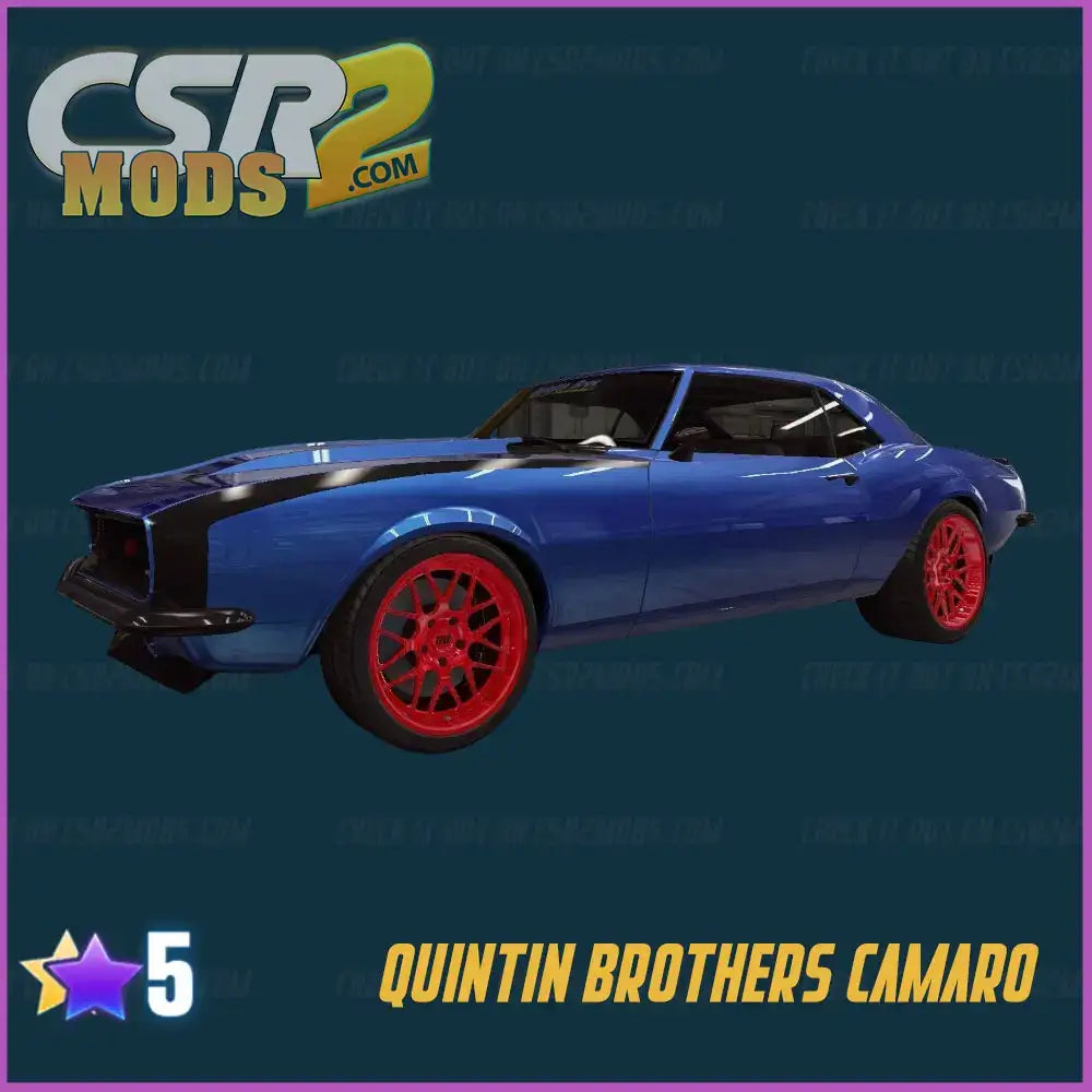 CSR2 CHEVROLET QUINTIN BROTHERS CAMARO - CSR RACING 2 MODS