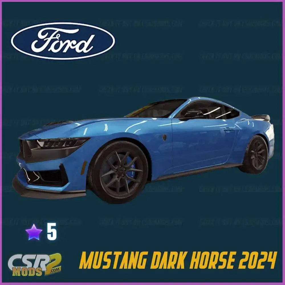 CSR2 FORD MUSTANG DARK HORSE 2024 - CSR RACING 2 MODS