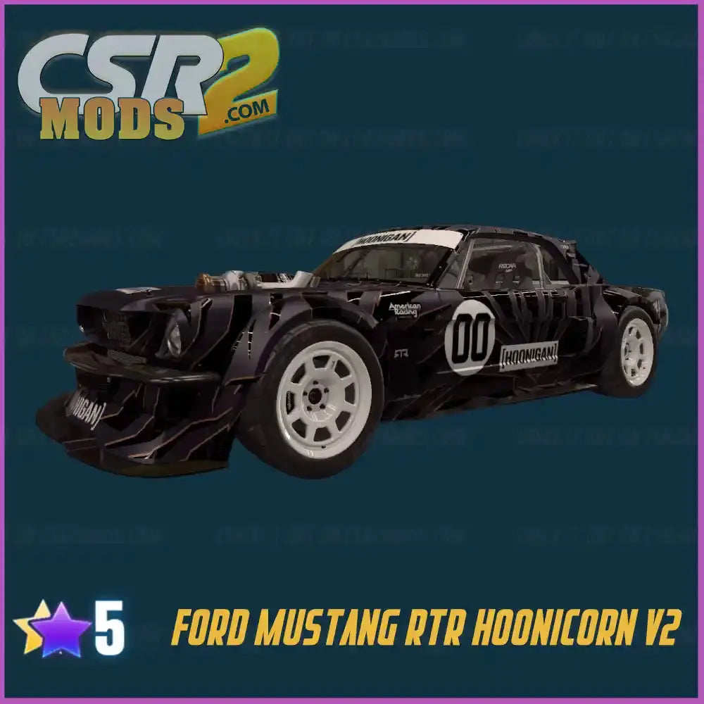 CSR2 FORD MUSTANG RTR HOONICORN V2 - CSR RACING 2 MODS