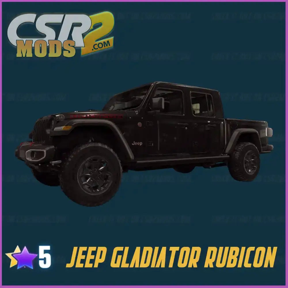 CSR2 JEEP GLADIATOR RUBICON - CSR RACING 2 MODS