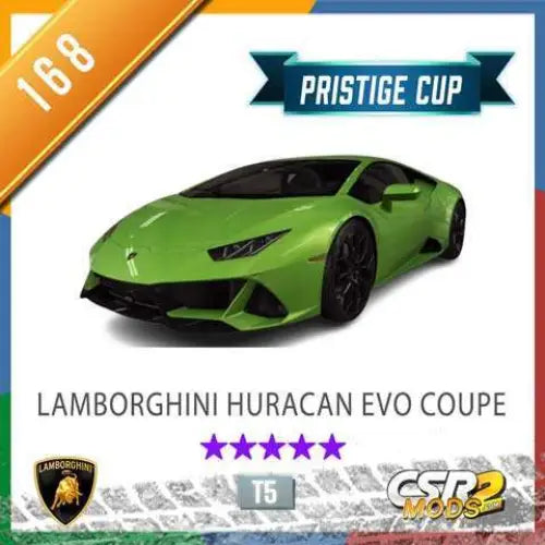 CSR2 LAMBORGHINI HURACAN EVO COUPE - CSR RACING 2 MODS