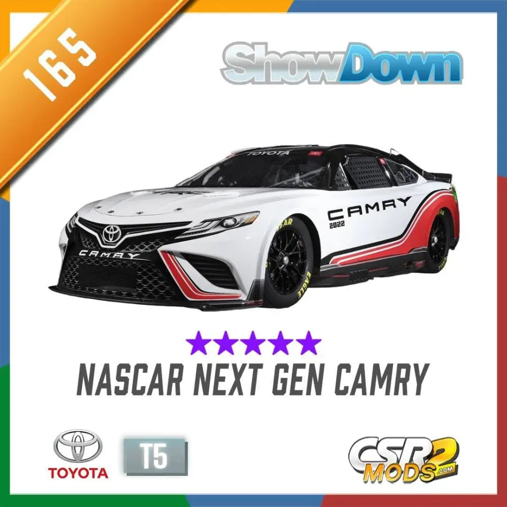 CSR2 NASCAR NEXT GEN CAMRY - CSR RACING 2 MODS