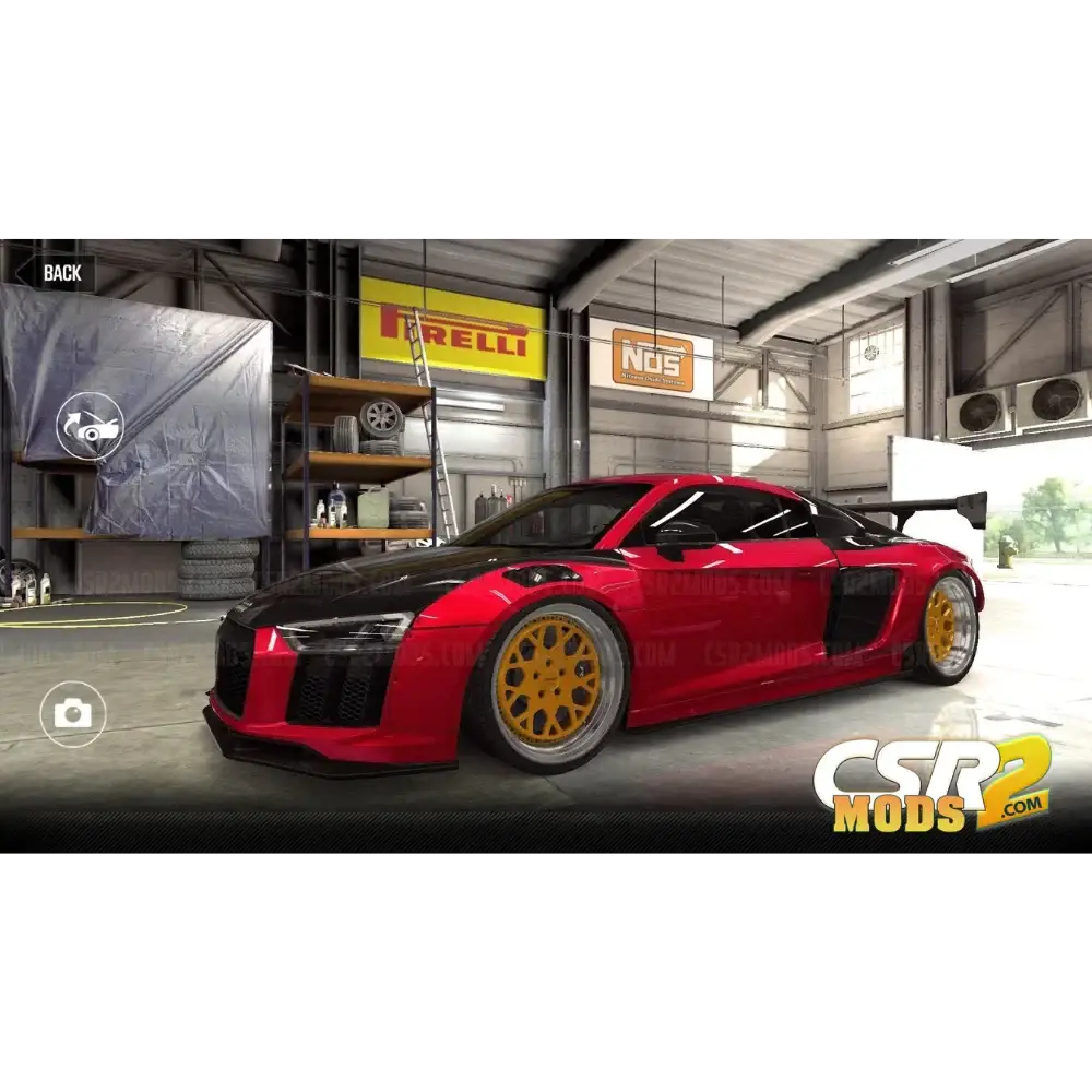 CSR2 NEWING ALPIL R8 RSR GOLD STAR’S - CSR RACING 2 MODS