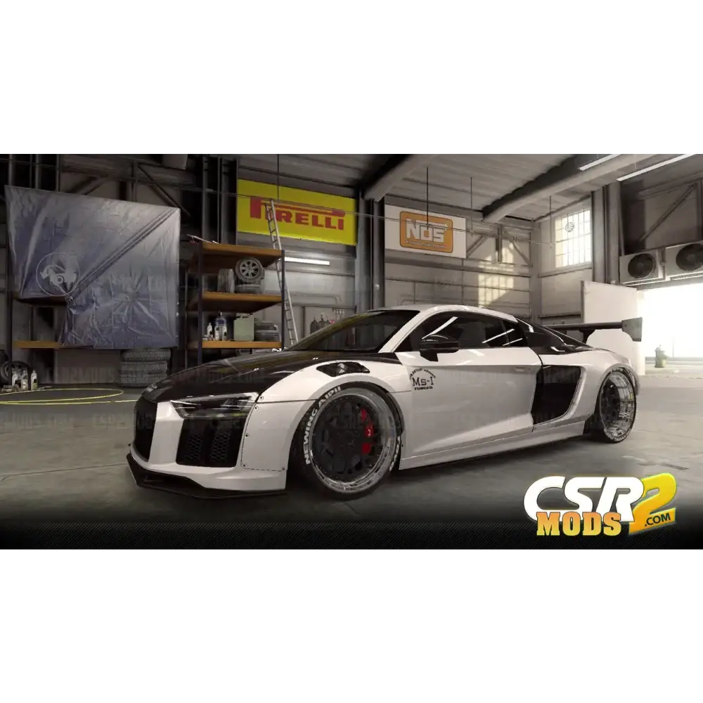 CSR2 NEWING ALPIL R8 RSR PURPLE STAR’S - CSR RACING 2 MODS