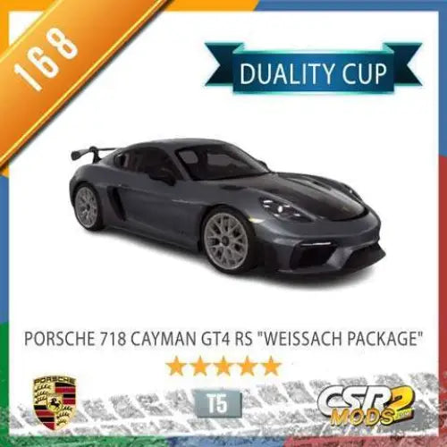 CSR2 PORSCHE 718 CAYMAN GT4 RS ’WEISSACH PACKAGE’ - CSR