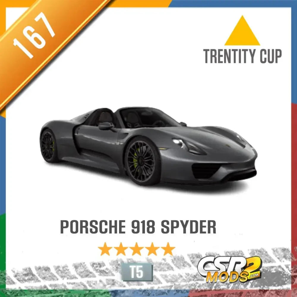 CSR2 PORSCHE 918 SPYDER - CSR RACING 2 MODS