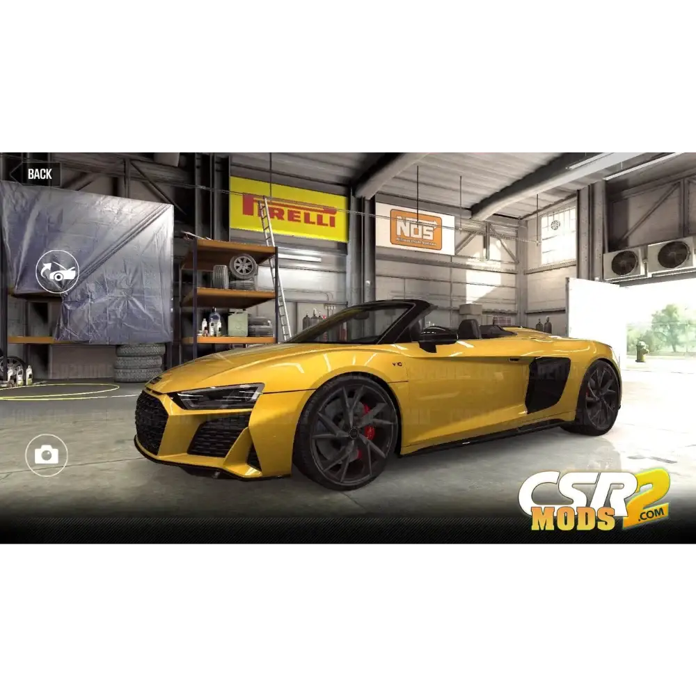 CSR2 R8 SPYDER V10 GOLD STAR’S - CSR RACING 2 MODS