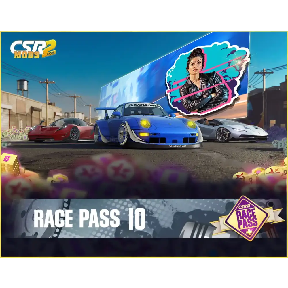 CSR2 RACE PASS SEASON 10 PREMIUM - CSR RACING 2 MODS