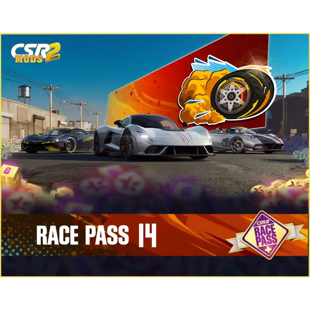 CSR2 RACE PASS SEASON 14 PREMIUM - CSR RACING 2 MODS