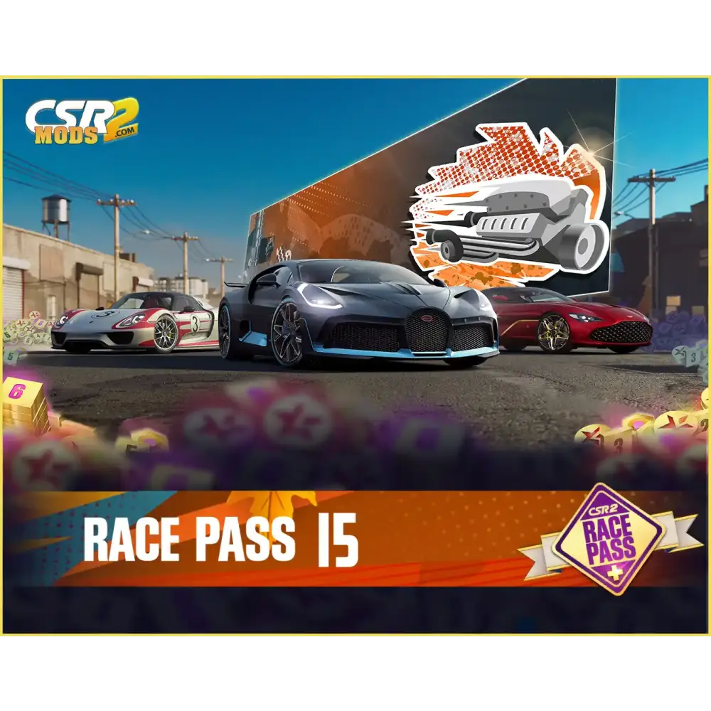 CSR2 RACE PASS SEASON 15 PREMIUM - CSR RACING 2 MODS