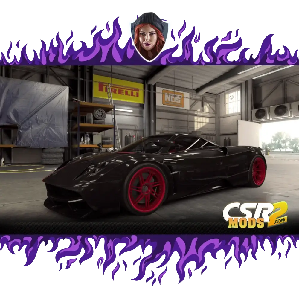 CSR2 RUBY ROSE’S HUAYRA PURPLE STAR’S - CSR RACING 2 MODS