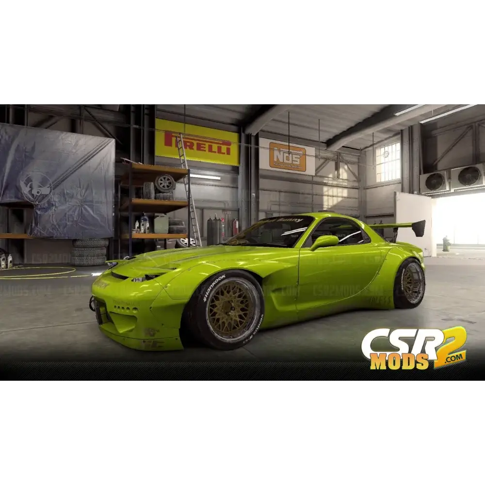 CSR2 RX-7 ROCKET BUNNY GOLD STAR’S - CSR RACING 2 MODS