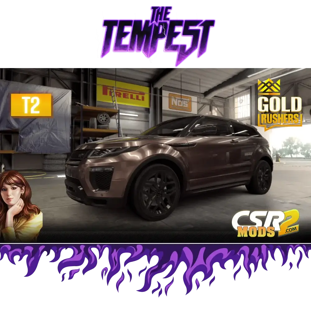 CSR2 SHANA’S RANGE ROVER EVOQUE PURPLE STAR’S - CSR