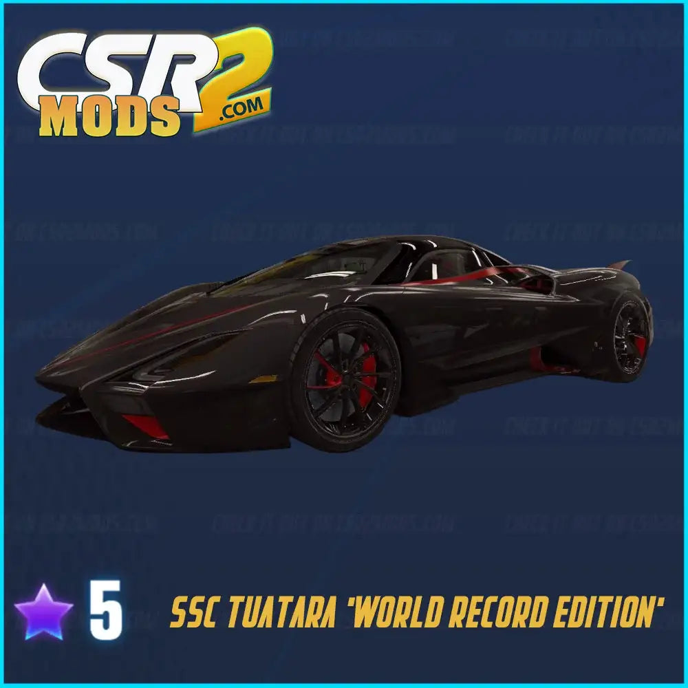 CSR2 TUATARA ’WORLD RECORD EDITION’ PURPLE STAR’S